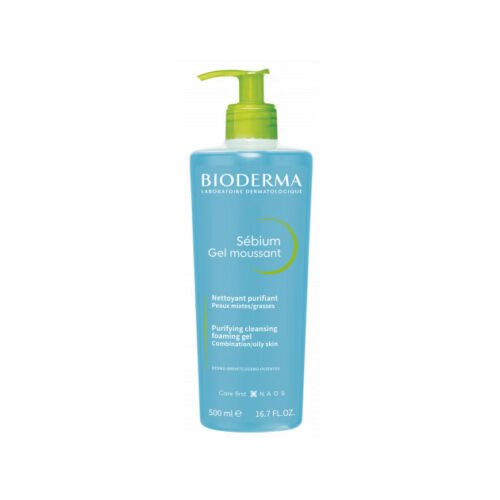 Bioderma Sebium Gel Moussant Purifying Cleansing Foaming Gel 500ml