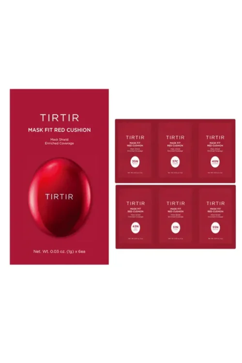 TIRTIR Mask Fit Red Cushion 6 Shade Trial Kit – 33N,37C,40N,43N,51N,55N