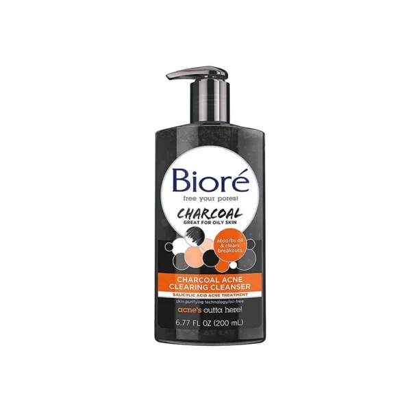 Biore Charcoal Acne Clearing Cleanser – 200ml