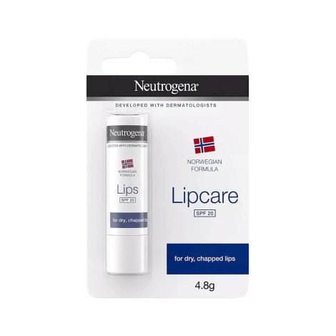 Neutrogena Norwegian Formula Lipcare Lip Balm SPF 20 4.8g for dry chapped lips with moisturizing care and daily sun protection