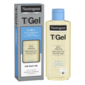 Neutrogena T/Gel 2-In-1 Anti Dandruff Shampoo & Conditioner 250ml for Dandruff Control, Scalp Care, Hair Conditioning and Healthy Looking Hair