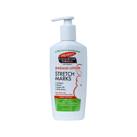 Palmer's Stretch Marks Lotion 250ml with Cocoa Butter Shea Butter and Vitamin E for Soft Hydrated Skin